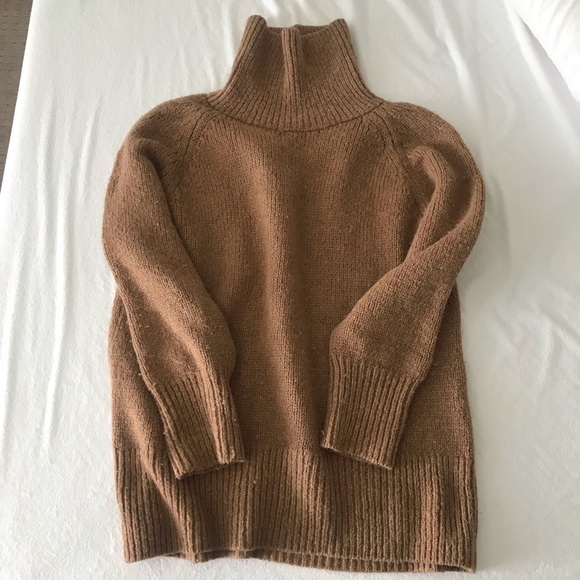 Wilfred oversized mohair sweater in camel - Picture 4 of 7